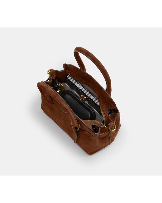 COACH Brown Soft Empire Carryall Bag 21