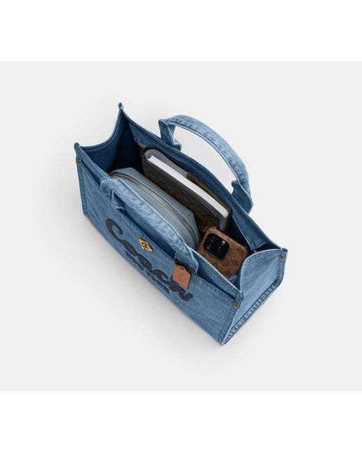 Tote Bags Cotone-Donna di COACH in Blue