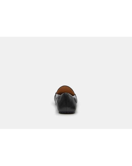 COACH Black Phoebe Soft Loafer