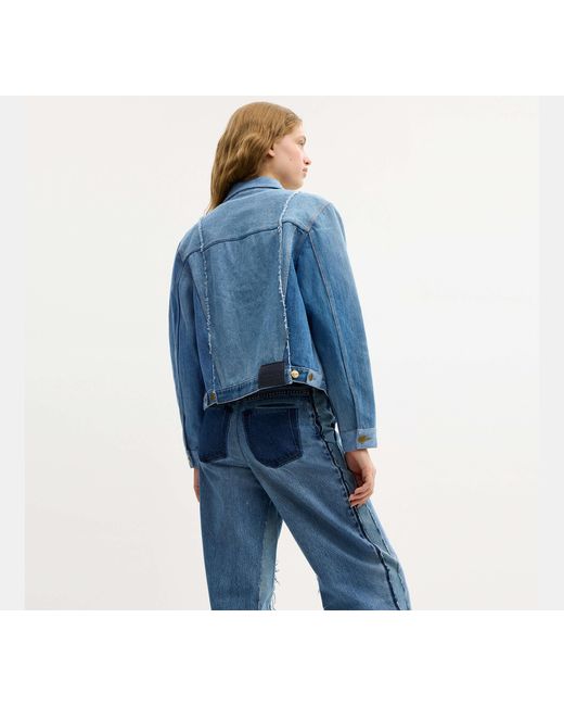 COACH Blue Repurposed Denim Jacket