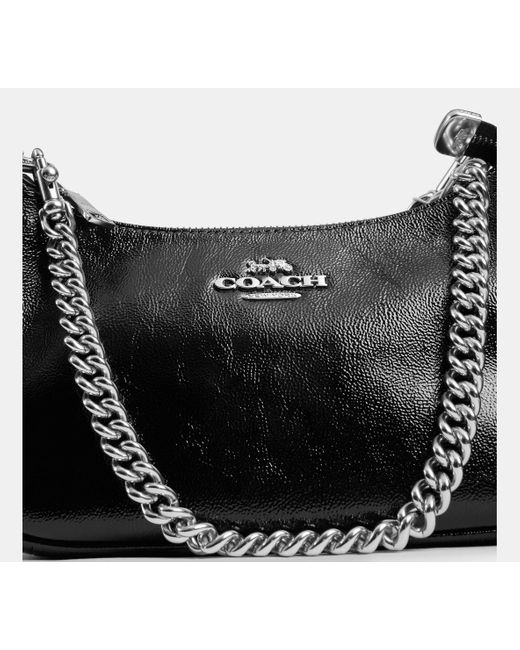 COACH Black Teri Shoulder Bag With Pouch