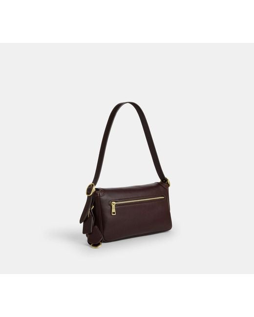 COACH Black Etta Flap Shoulder Bag
