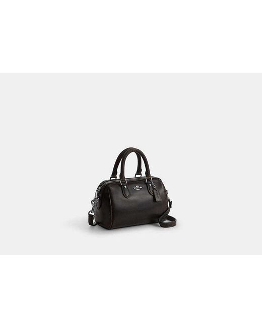 COACH Black Mini Rowan Crossbody Bag