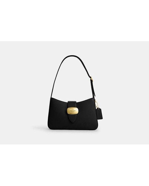 Bolso de hombro Eliza COACH de color Black