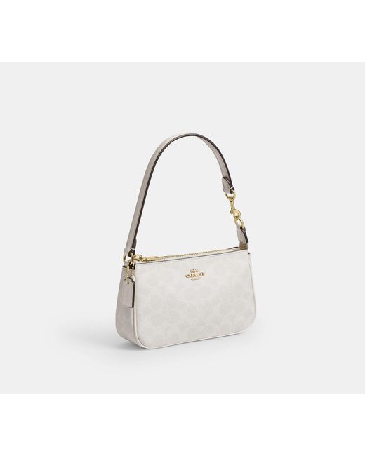 COACH Black Nolita 19 In Signature Canvas