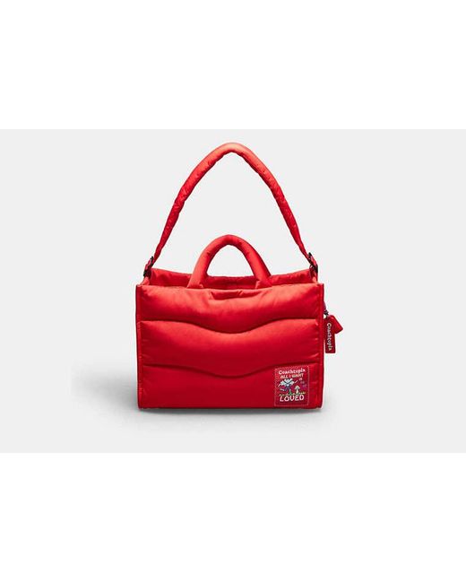 COACH Red Topia Loop Bauschige Mini Tote