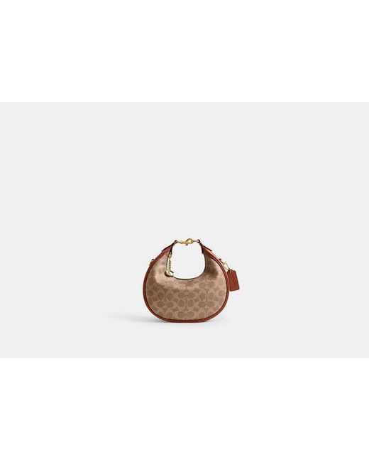 COACH Black Coated Canvas Signature Jonie Bag 22