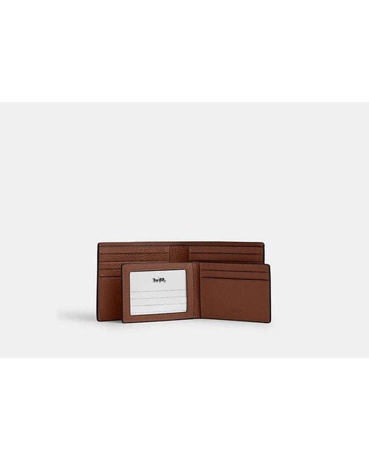 COACH White 3-In-1 Wallet for men