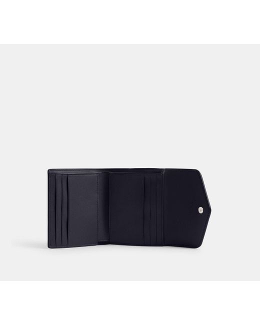 COACH Black Wyn Small Wallet With Tie Dye Print | Leather