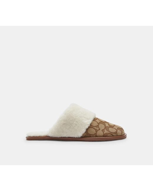 COACH Black Zena Slipper