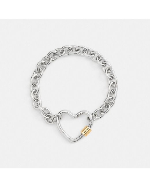 COACH Carabiner Heart Bracelet | Lyst display picture 3