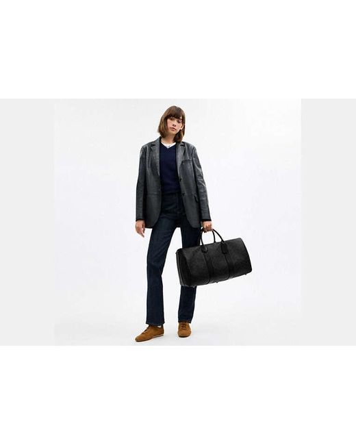 Sac Compass 50 En Toile Exclusive COACH en coloris Black