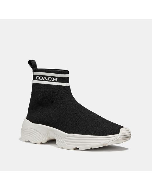 COACH Black C203 Sock Sneaker
