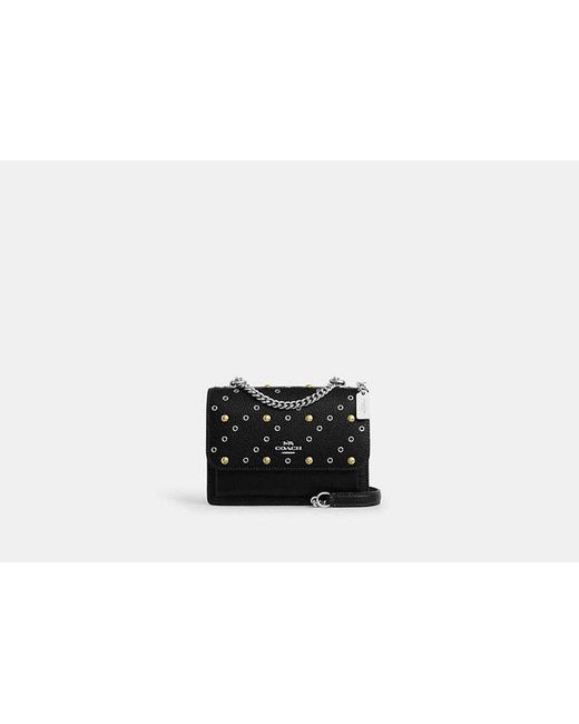 COACH Klare Crossbody Bag With Rivets in Black | Lyst