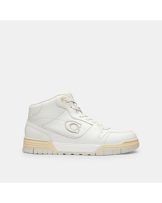 COACH White Soho Mid Top Sneaker for men