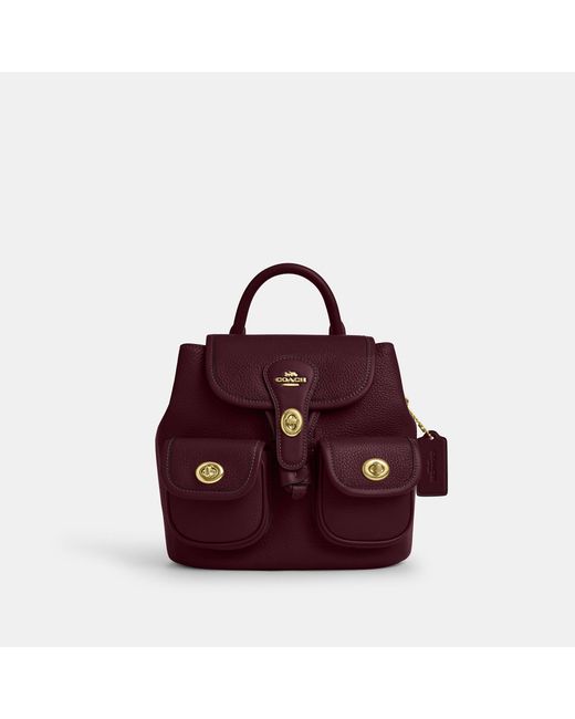 COACH Purple Hadley Backpack