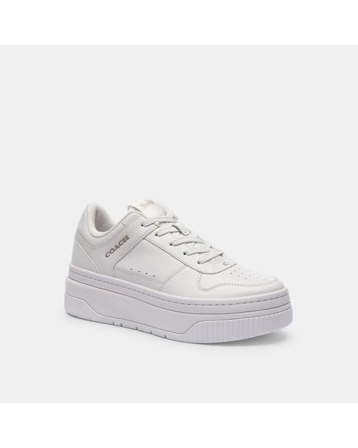 COACH White Platform Sneaker