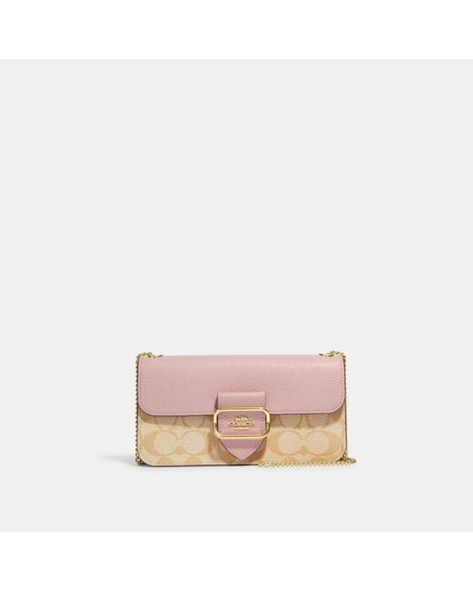 Coach, Bags, Coach Lacey Mini Crossbody Pebble Leather Bag Light Pink