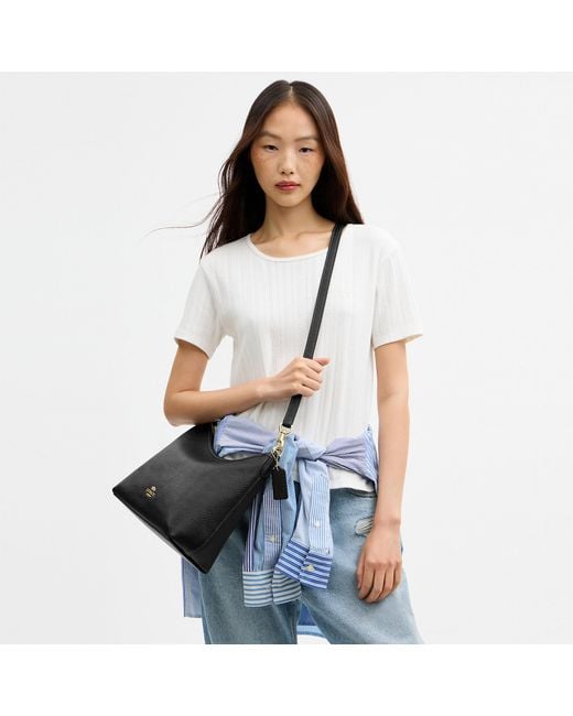 COACH Black Laurel Shoulder Bag