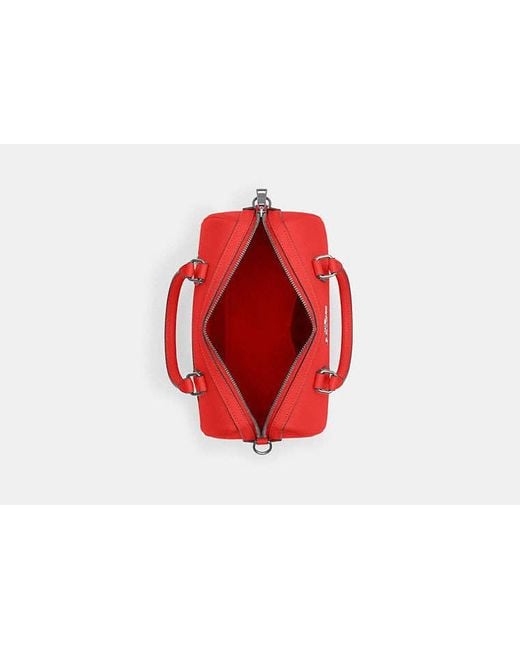 COACH Red Rowan Satchel Bag