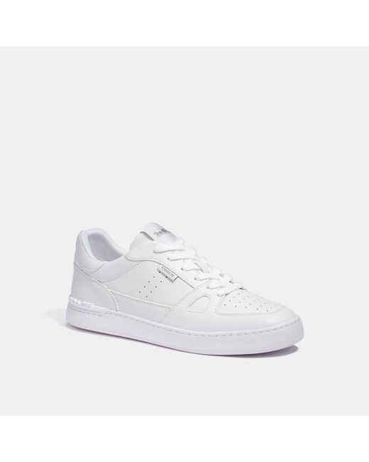 Coach Outlet Leather Clip Court Sneaker in White for Men | Lyst