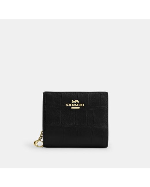 COACH Black Snap Wallet