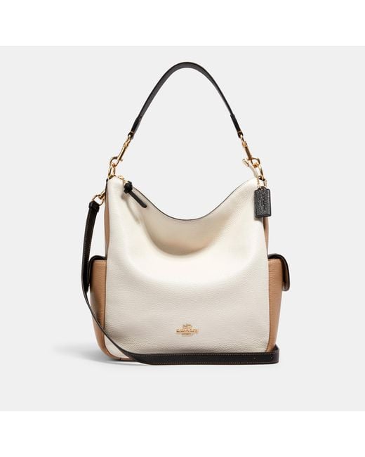 COACH PENNIE SHOULDER BAG IN SIGNATURE CANVAS, HANDBAG FAVORITE