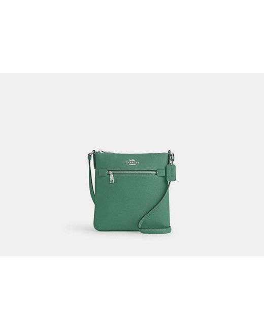 COACH Green Mini Rowan File Bag