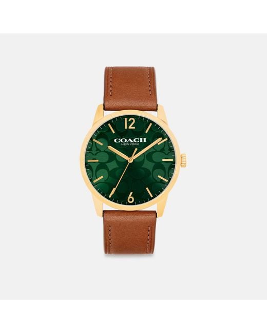 COACH Green Keane Watch, 39Mm for men
