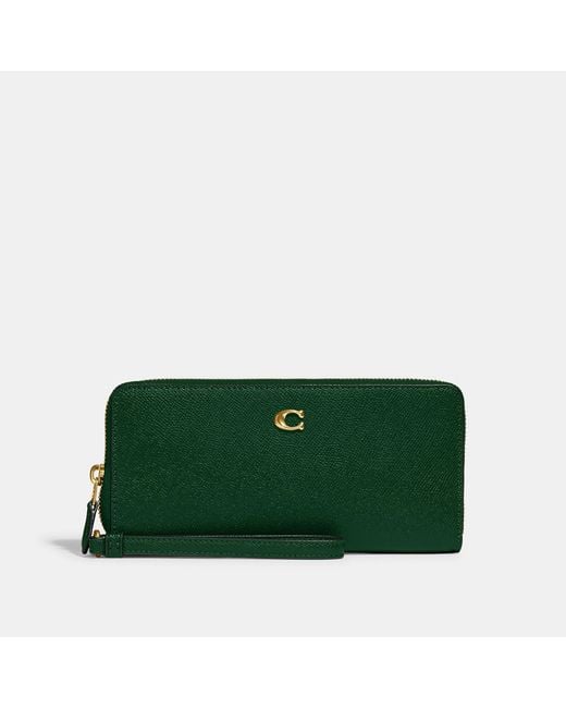 Coach Outlet Green Continental Wallet