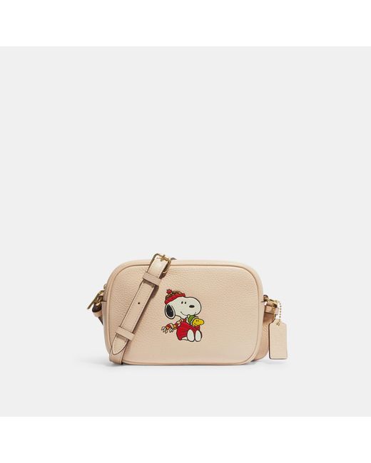 Coach Outlet Coach X Peanuts Mini Jamie Camera Bag With Snoopy Cuddle