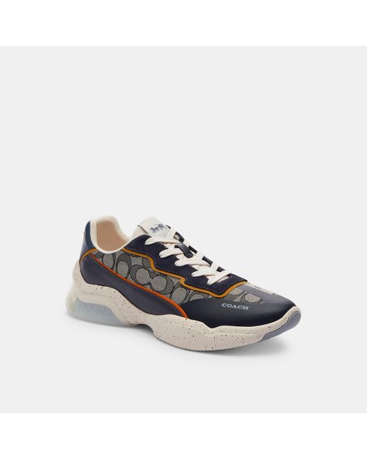 Coach Outlet Citysole Runner In Signature Jacquard in Blue for Men | Lyst