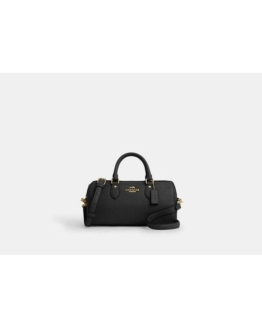 COACH Black Rowan Long Satchel Bag