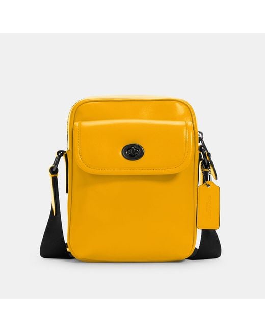 COACH Yellow Heritage Crossbody Bag for men
