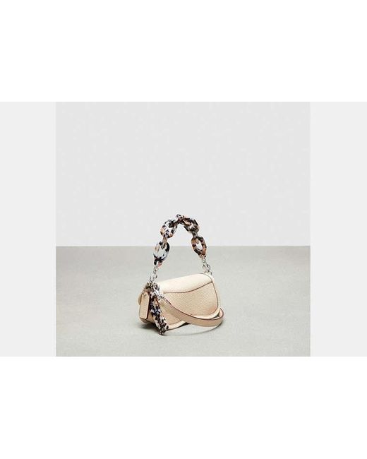 COACH Multicolor Mini Wavy Dinky Bag With Crossbody Strap In Topia Leather
