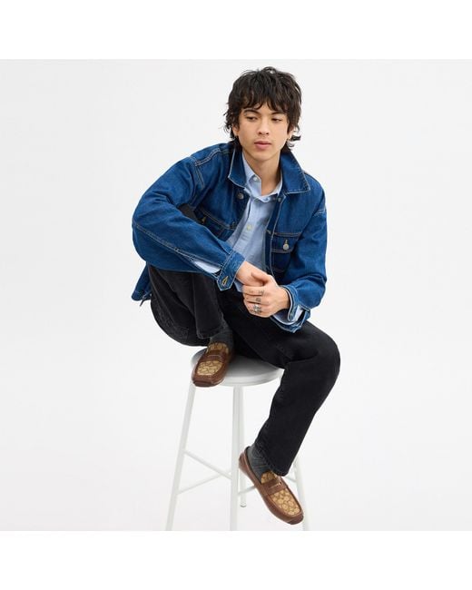 COACH Brown Liam Driver for men