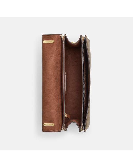 Coach Outlet Large Square Crossbody In Colorblock Signature