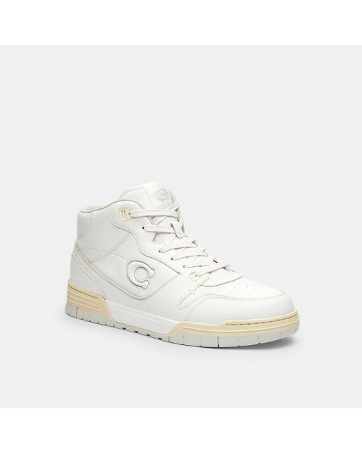 COACH White Soho Mid Top Sneaker for men