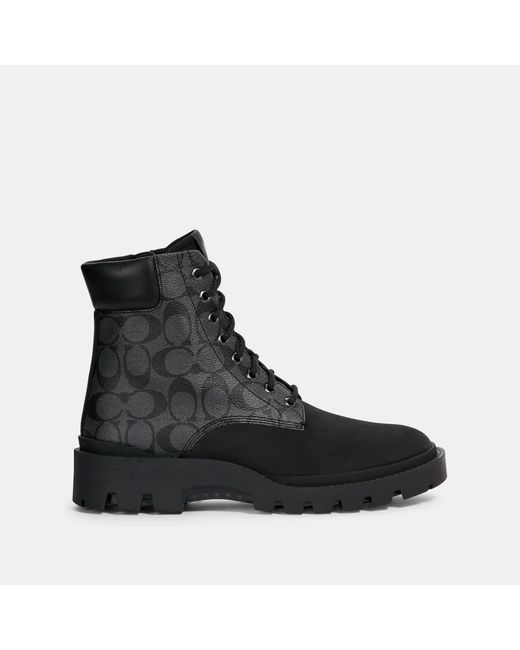 COACH Canvas Citysole Boot in Charcoal/Black (Black) for Men - Lyst