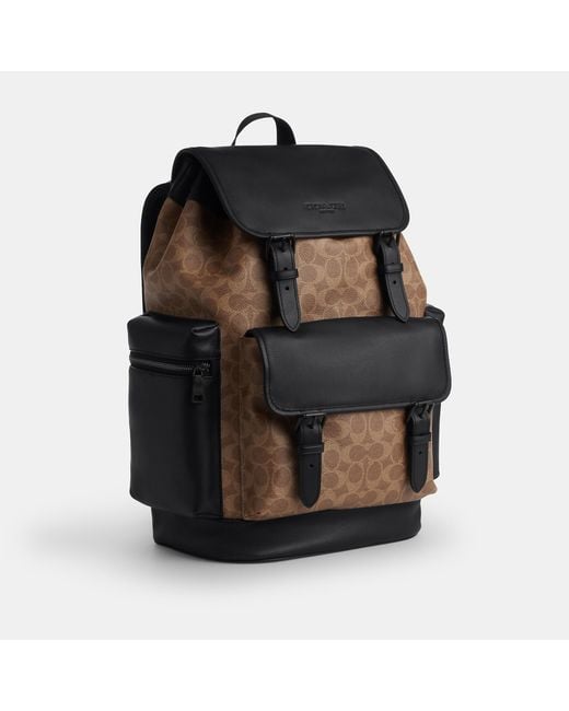 COACH Black Sprint Backpack for men