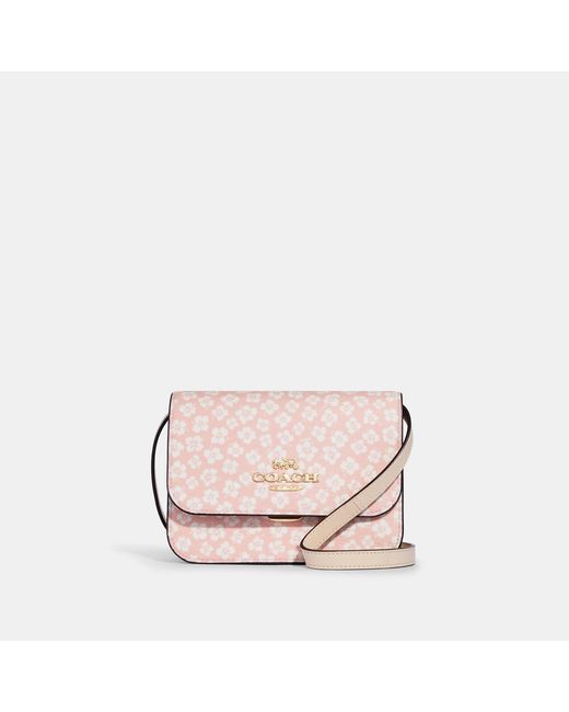 Coach Outlet Multicolor Mini Brynn Crossbody With Graphic Ditsy Floral Print