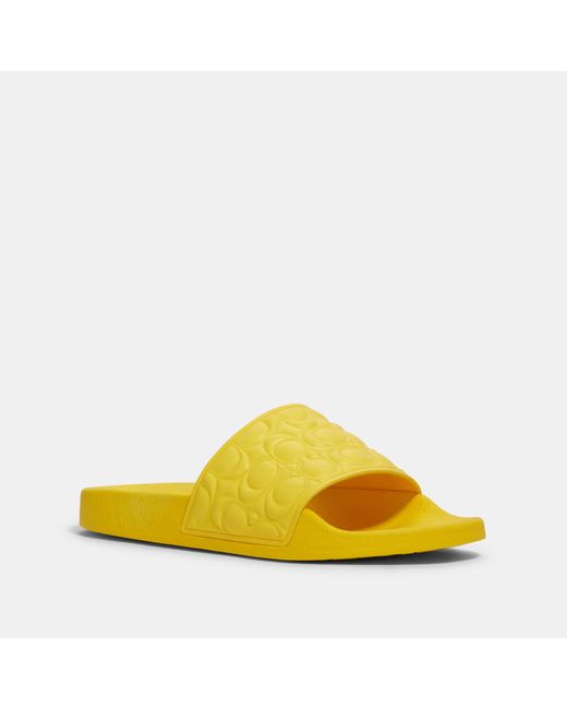 COACH Yellow Uli Sport Slide