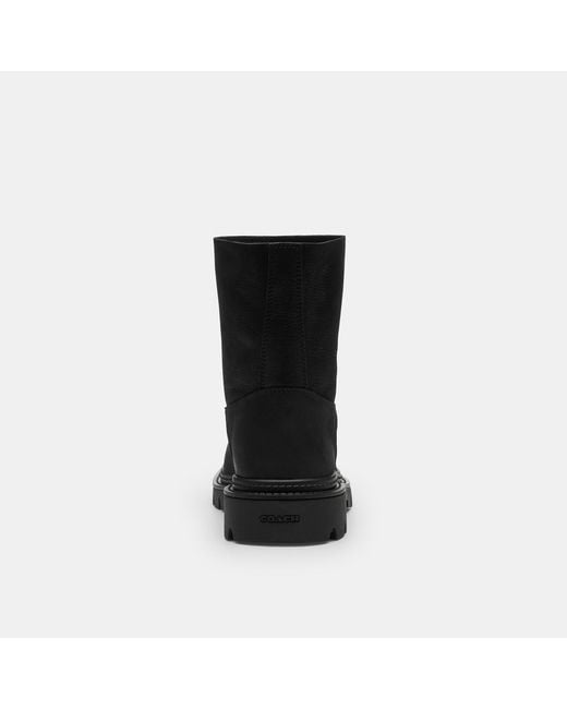 COACH Black Work Boot