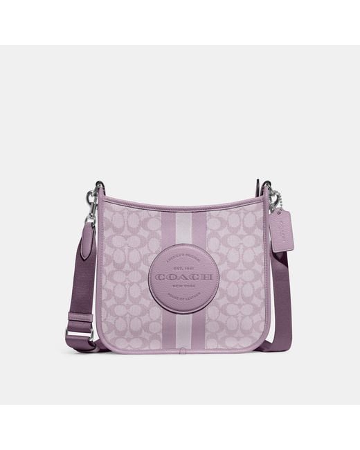 Coach Outlet Purple Dempsey File Bag