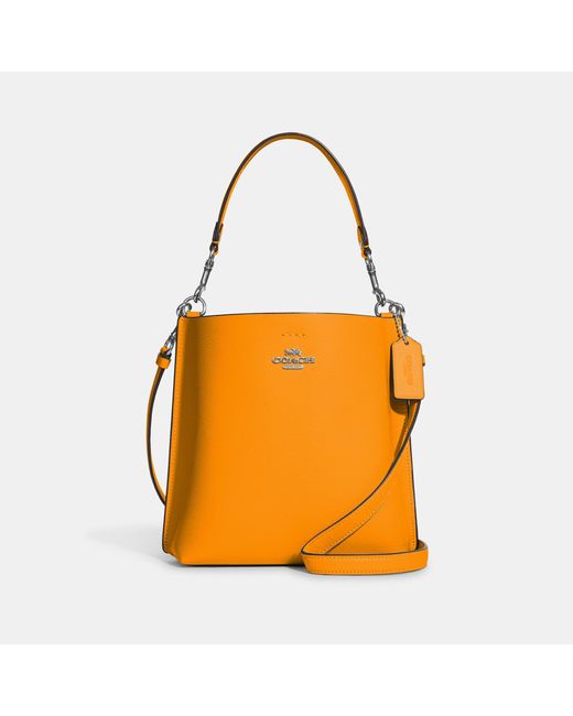 COACH Leather Crossbody Hobo Bag Purse Orange - clothing & accessories - by  owner - apparel sale - craigslist