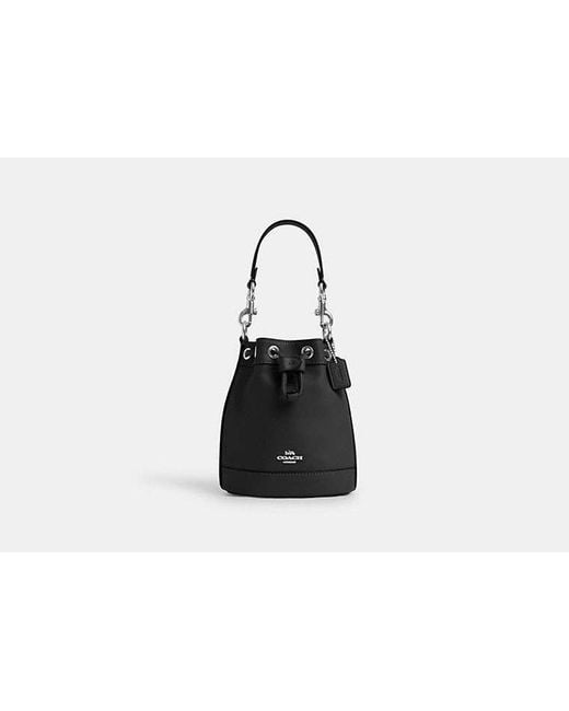 COACH Black Mini Bucket Bag