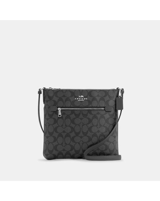 Coach Outlet Rowan File Bag In Signature Canvas in Black Lyst