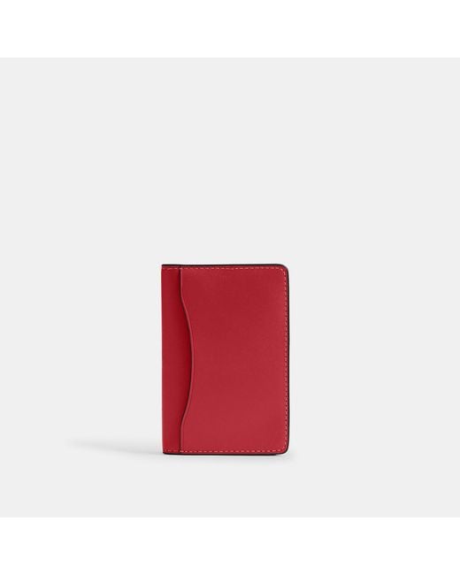 COACH Red Id Wallet for men