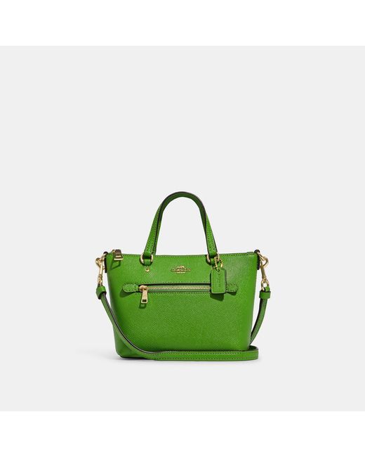 Coach Outlet Green Mini Gallery Crossbody
