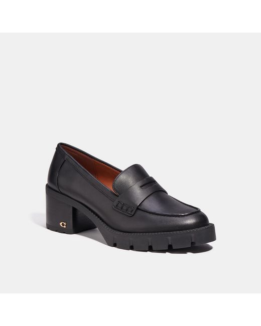 Coach Outlet Leather Colleen Loafer in Black | Lyst